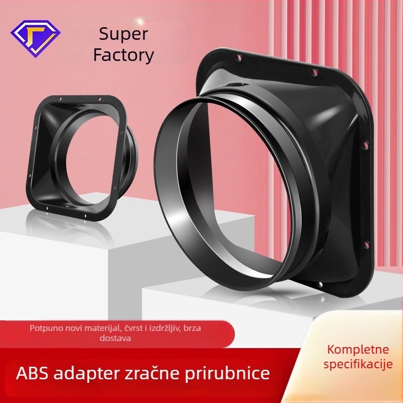 Adapter kvadratno-okrugli za sustav zraka