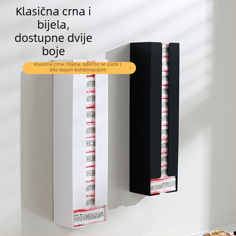 Magnetski držač za maramice, zidni, s odvojivim pretincima za papirnate ubruse i kuhinjske salvete, automatsko dopunjavanje
