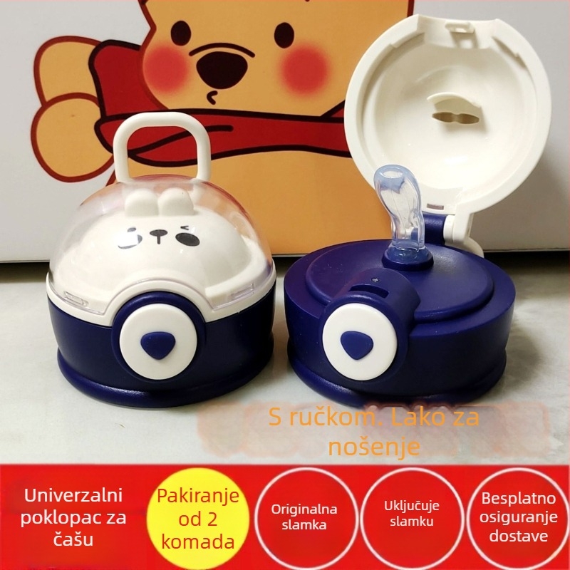 Small Tea Diary Hug Planet Dječji termos šalice s originalnim poklopcem za slamku, univerzalna, otporna na padove i propuštanja.
