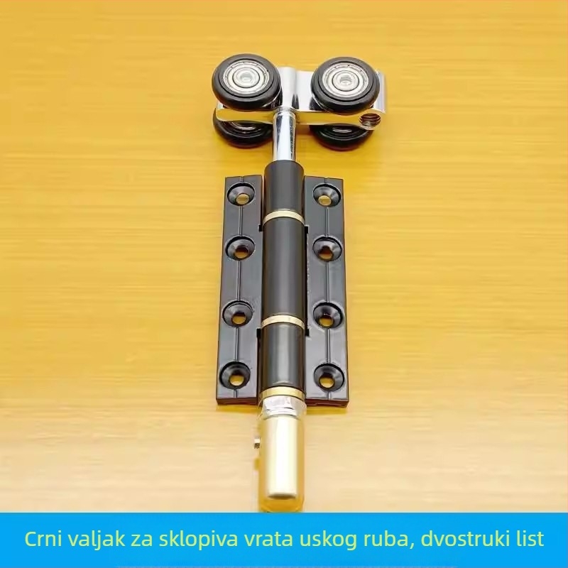 Rolne od aluminijske legure za sklopive staklene vrata – klizna vrata, jedno ili dvostruko krilo, uski rub, kotač šarke