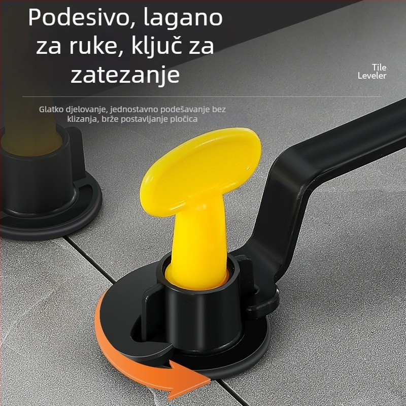 Nivelač pločica s zamjenjivim čeličnim iglama za zidne i podne pločice