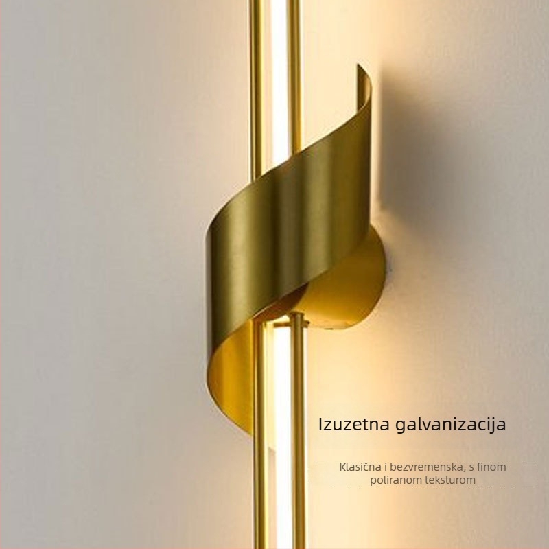 Minimalistična duga zidna svjetiljka za spavaću sobu, uz krevet i dnevni boravak – dizajnerska vrhunska zidna svjetiljka