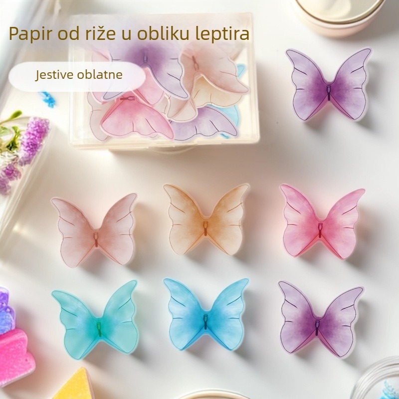 Leptir wafer papir za ukrašavanje rođendanskih torti, hrane kvalitete, za deserte, pečenje i posluživanje voća