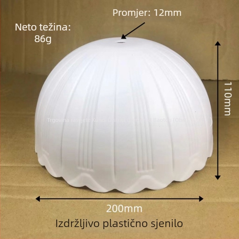 Plastični matirani abažur za dnevnu i spavaću sobu, stolna lampa s zaštitom očiju, okrugli ljuskasti oblik u obliku latice, europski DIY dodatak lampe