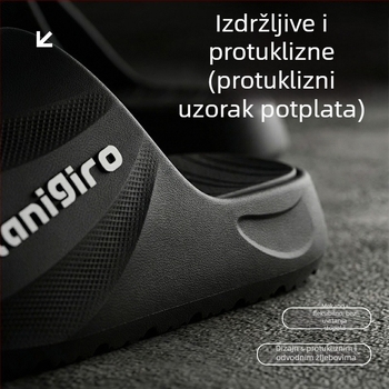 Weiyi muške sportske sandale za ljeto, za kuću i van, protuklizne, otporne na habanje, debela potplat, ugodan osjećaj