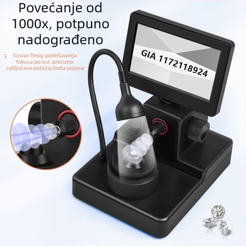 Desktop mikroskop za identifikaciju dijamanata s video povećalom, visoka definicija, GIA mikroskop