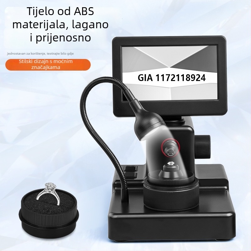 Desktop mikroskop za identifikaciju dijamanata s video povećalom, visoka definicija, GIA mikroskop