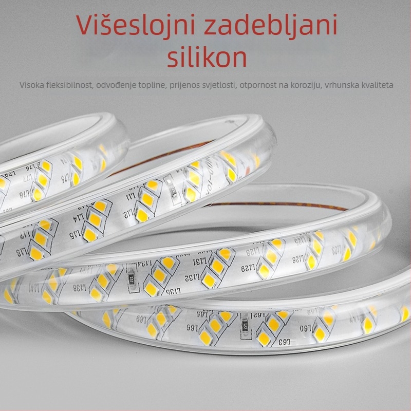 110V LED traka 5730 za strop dnevne sobe, vodootporna za vanjsku upotrebu, 180 LED dioda