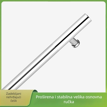 Nehrđajući čelična ručka za vrata od stakla, jednostrani montažni, velika ručka za vrata od stakla, drva i aluminija