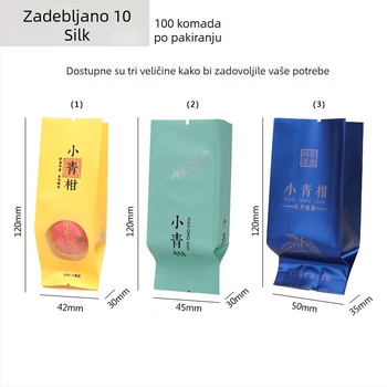 Pu'er čaj s korom mandarine, vrećica s prozirnim prozorom, pojedinačno pakiranje, aluminijska mjehurić vrećica, 15 g