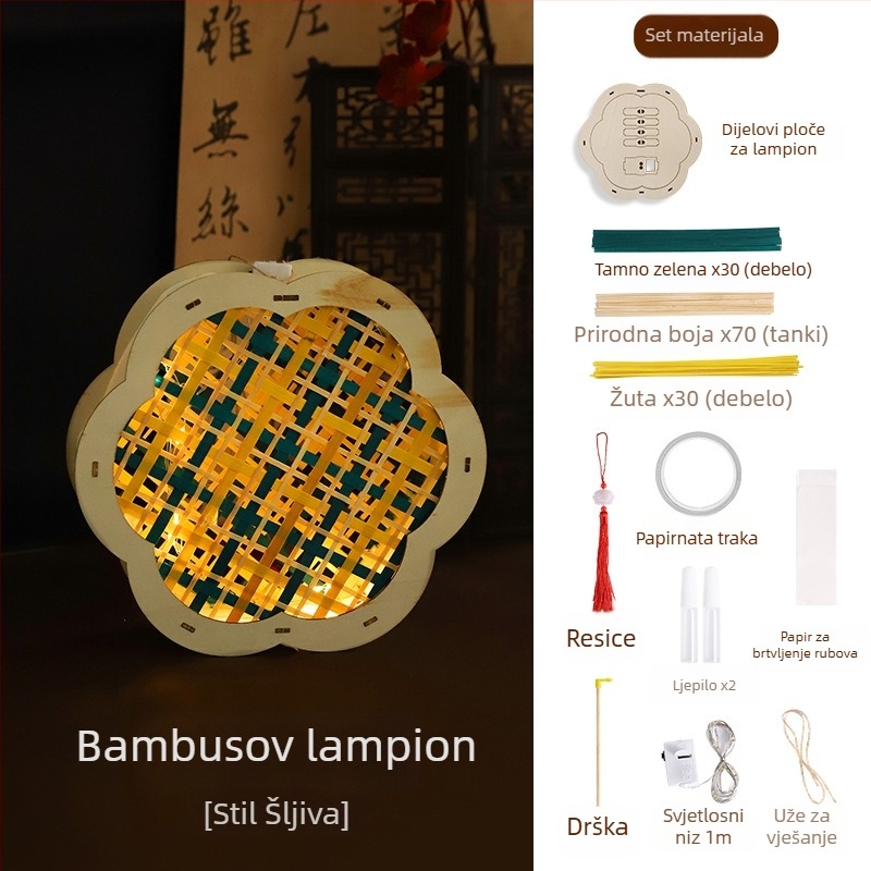 DIY set bambusovih lampiona za djecu - ručna, svjetleća lampion u stilu palače
