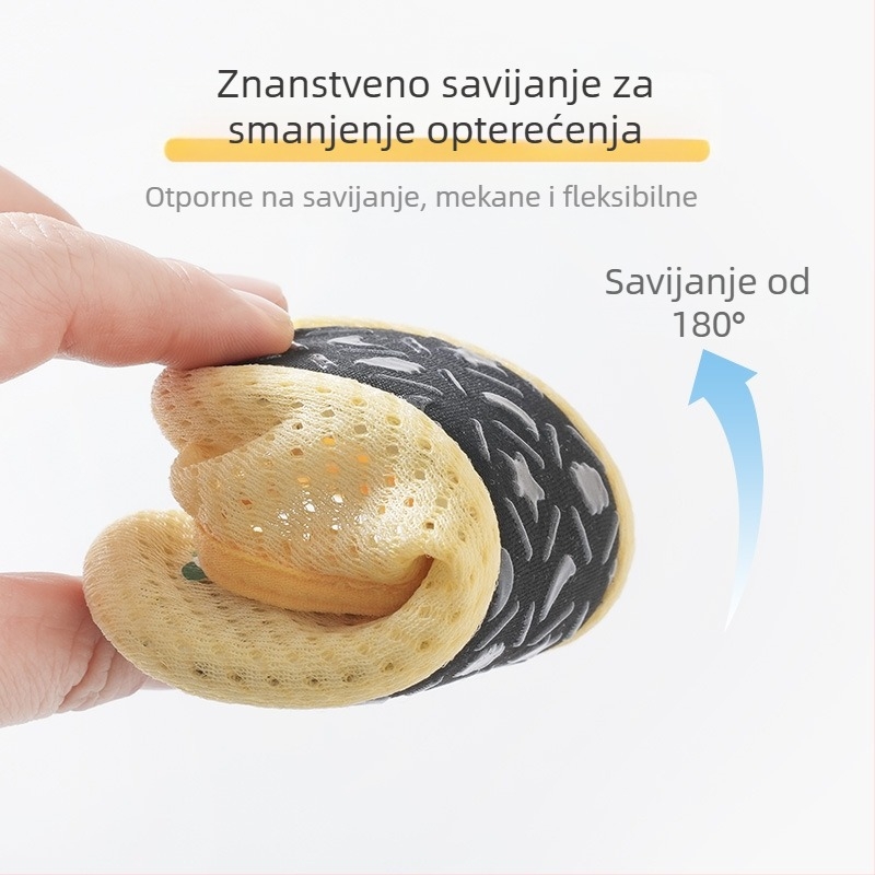 Baby podne čarape za ljeto, 0–12 mjeseci, unisex, protuklizne, mek pod, prozračne mrežaste čarape za učenje hodanja