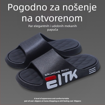 Muške papuče za dom i vani, s protukliznim potplatom i mekanim đonom