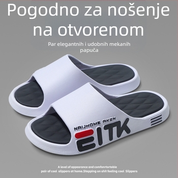 Muške papuče za dom i vani, s protukliznim potplatom i mekanim đonom