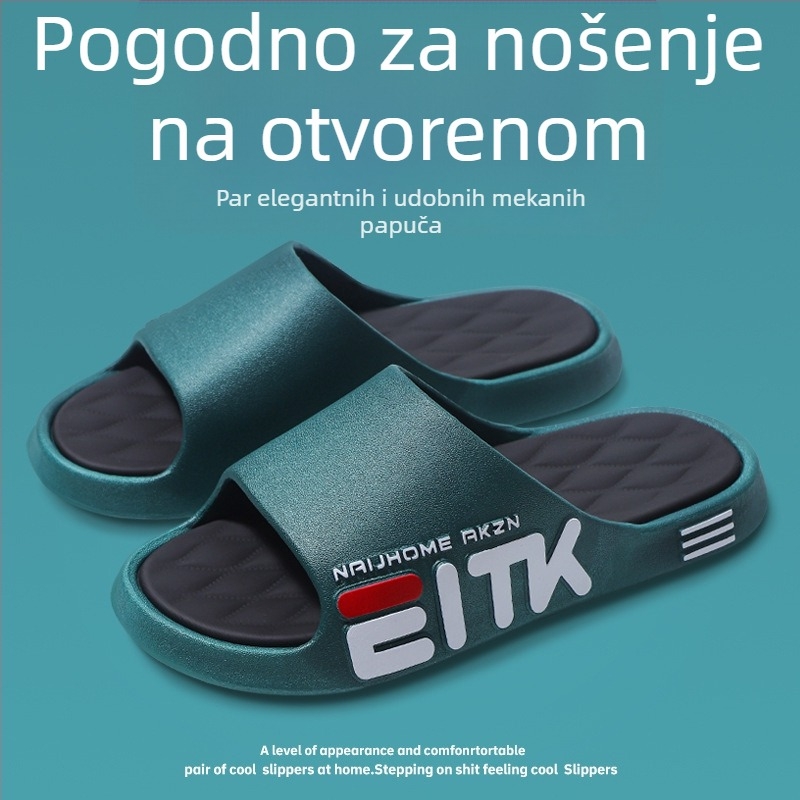 Muške papuče za dom i vani, s protukliznim potplatom i mekanim đonom