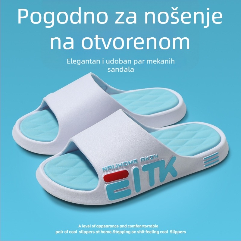 Muške papuče za dom i vani, s protukliznim potplatom i mekanim đonom