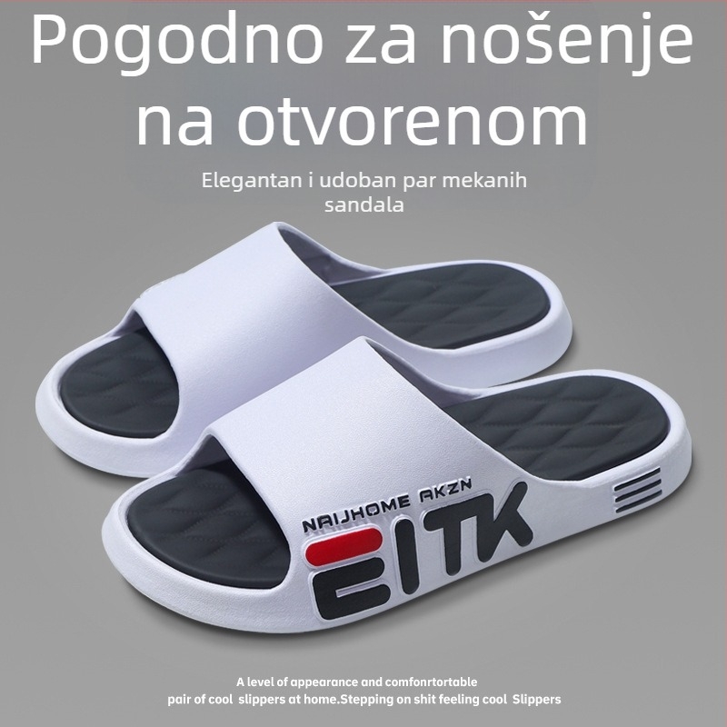 Muške papuče za dom i vani, s protukliznim potplatom i mekanim đonom