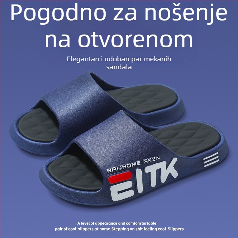 Muške papuče za dom i vani, s protukliznim potplatom i mekanim đonom