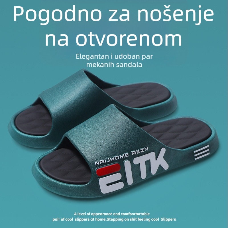 Muške papuče za dom i vani, s protukliznim potplatom i mekanim đonom