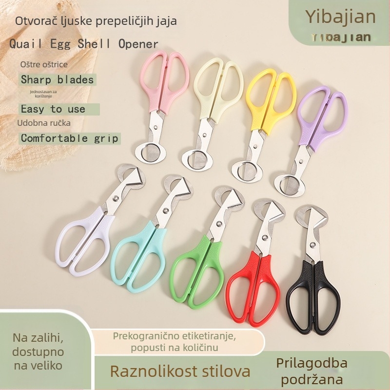 Nehrđavajuće čelične škare za prepelicu jaja s otvaračem za ljusku – kuhinjske škare