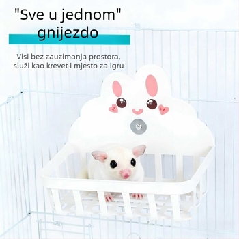 Višefunkcionalna slatka platforma-stanica za odmor i ukrašavanje kaveza