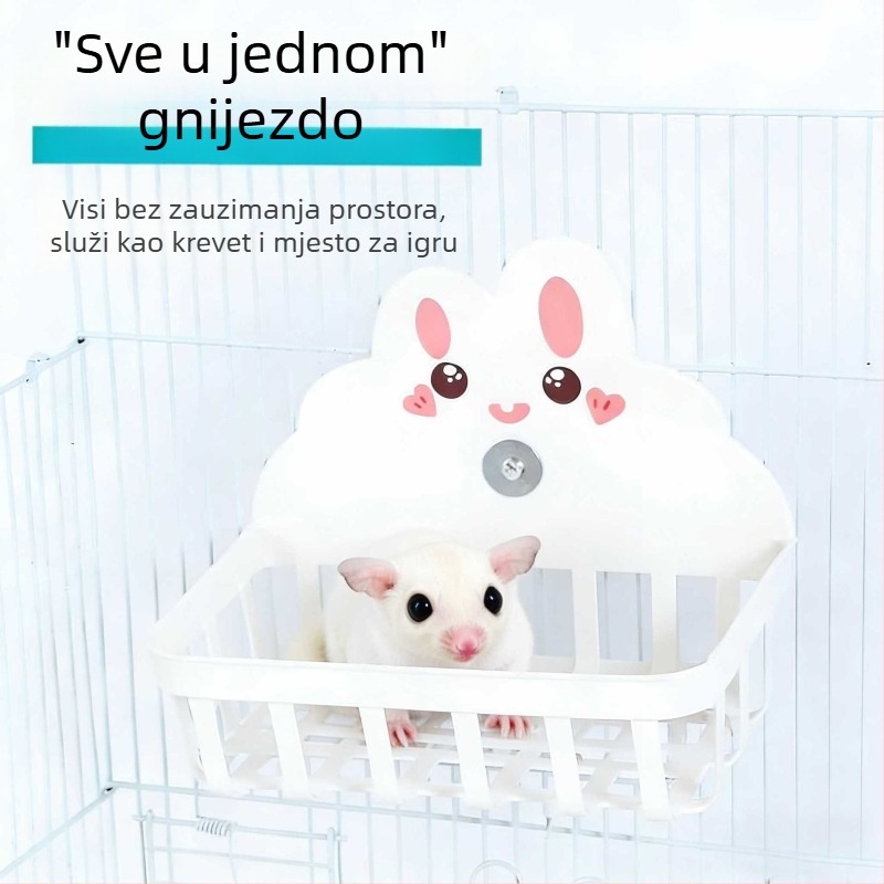 Višefunkcionalna slatka platforma-stanica za odmor i ukrašavanje kaveza