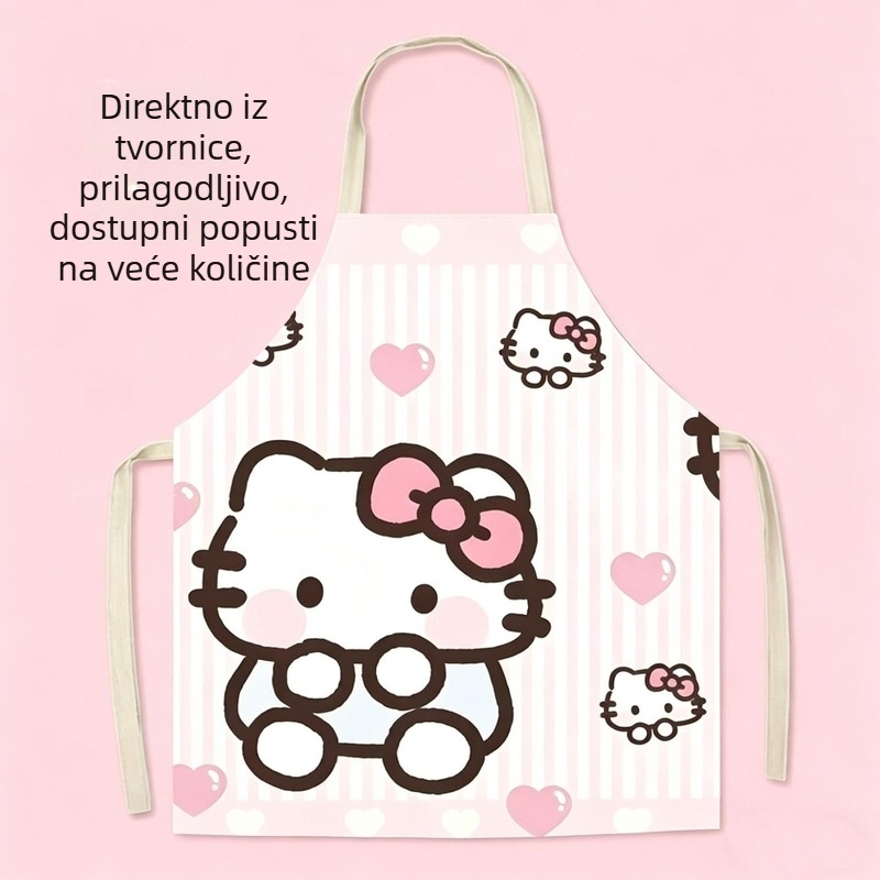 Bez rukava kuhinjska pregača, otporna na mrlje i periva, vodootporna i otporna na ulje, lagana i prozračna