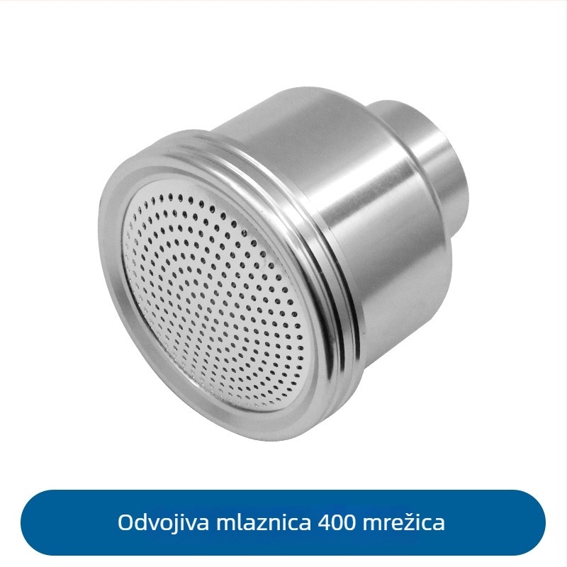 Odvojivi pištolj za navodnjavanje sadnica visokog protoka, aluminijski raspršivač za staklenik, mreža 400 i 2000