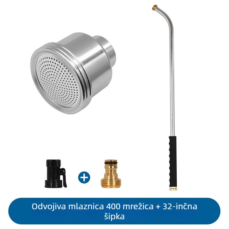 Odvojivi pištolj za navodnjavanje sadnica visokog protoka, aluminijski raspršivač za staklenik, mreža 400 i 2000
