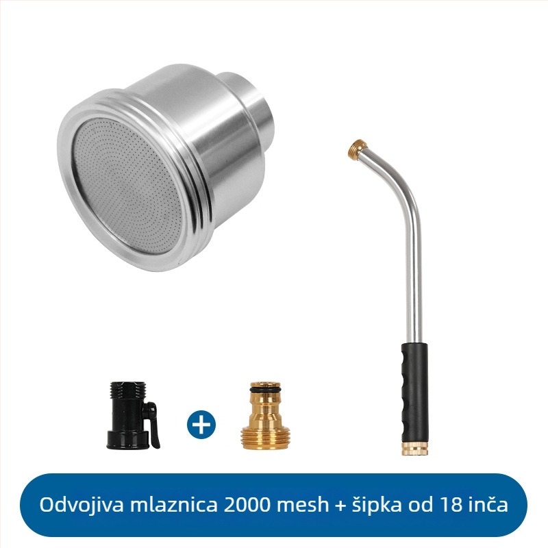 Odvojivi pištolj za navodnjavanje sadnica visokog protoka, aluminijski raspršivač za staklenik, mreža 400 i 2000