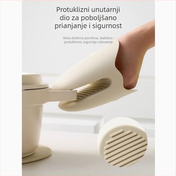 Silikonske rukavice otporne na toplinu za kuhinju, pogodne za pećnicu i mikrovalnu