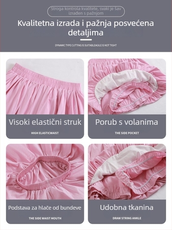 Crna plisirana suknja s cvjetnim uzorkom, visokim strukom, A-linija, kratka plisirana, ljeto 2026