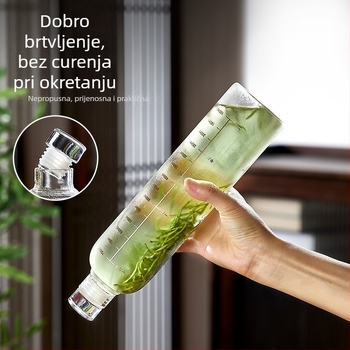 Boca za hladno čaj od borosilikatnog stakla, 500 ml, prijenosna, zatvorena, za ledeni čaj i hladnu vodu