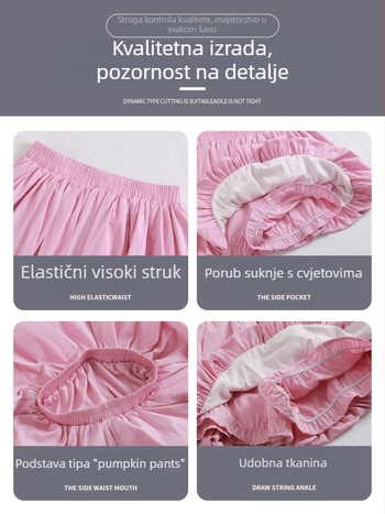 Siva cvjetna kratka suknja za žene, visoki pojas, A-linija, puff suknja, ljeto 2026
