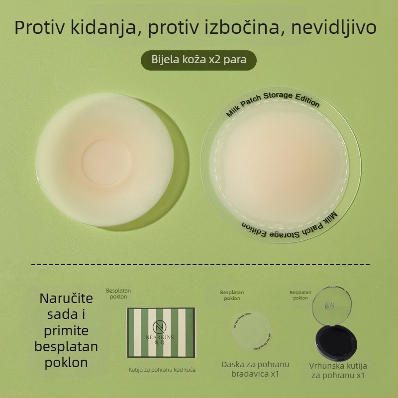7.0 Nadograđene medicinski razine antialergijske grudne jastučiće, protiv opuštanja i izbočina, prozračni, za majice na tanke naramenice
