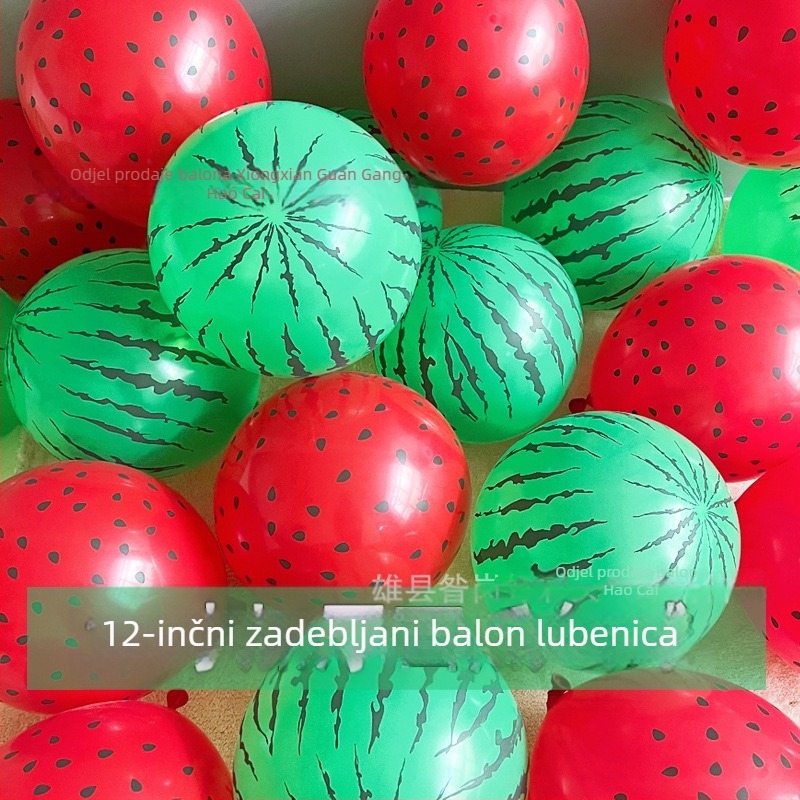 12-inčni latex balon s motivom jagode za djecu - voćni dizajn, igračka