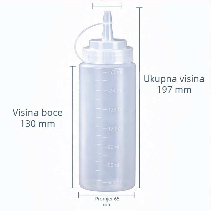 Plastična boca za izrjeđivanje umaka, hrana odobrena, komercijalna upotreba, za džem, rajčicu, preljev za salatu, začine i kuhinjsko ulje
