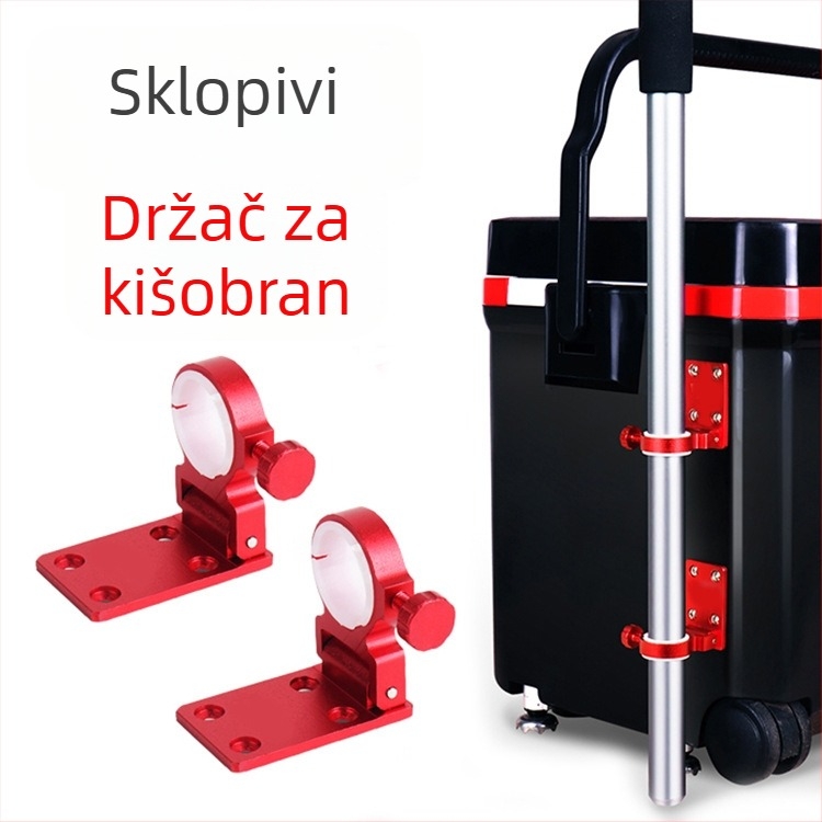 Sklopivi aluminijski stalak za kišobran za kutiju za ribolov sa odvojivim dodacima