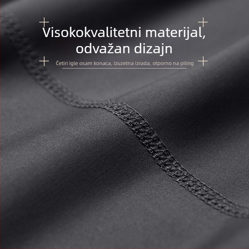 Muški set kompresijske odjeće za brzo sušenje, za zimsko trčanje i trening