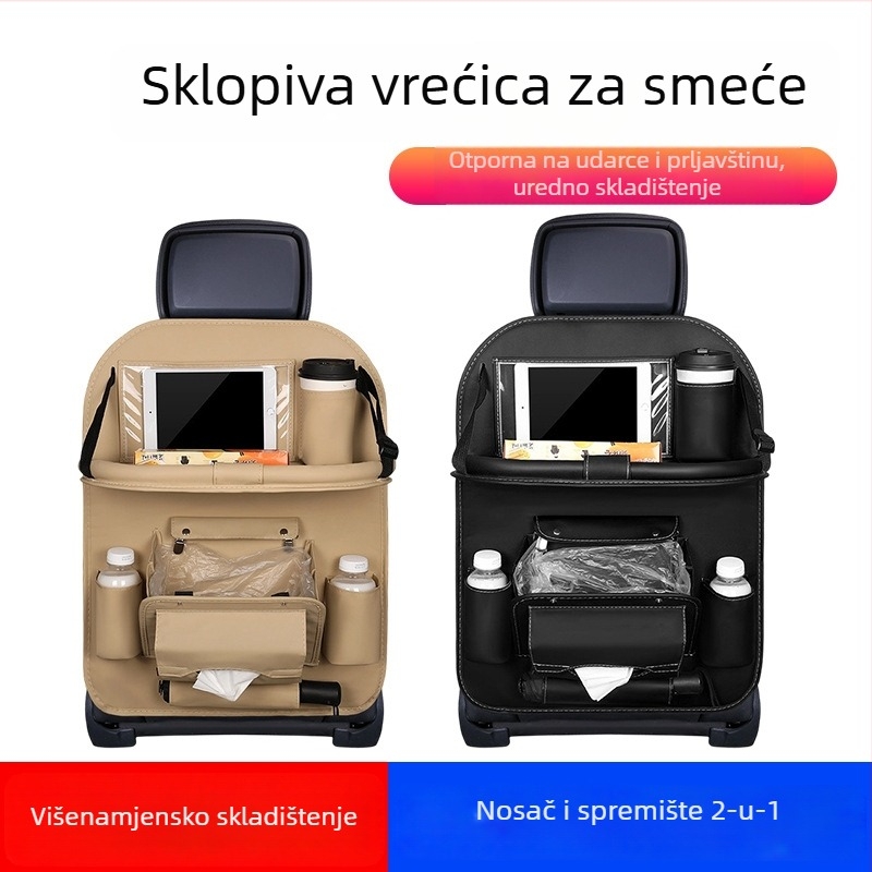 Torba za pohranu iza stražnjeg naslona sjedala, sklopiva, prozorni dodirni zaslon