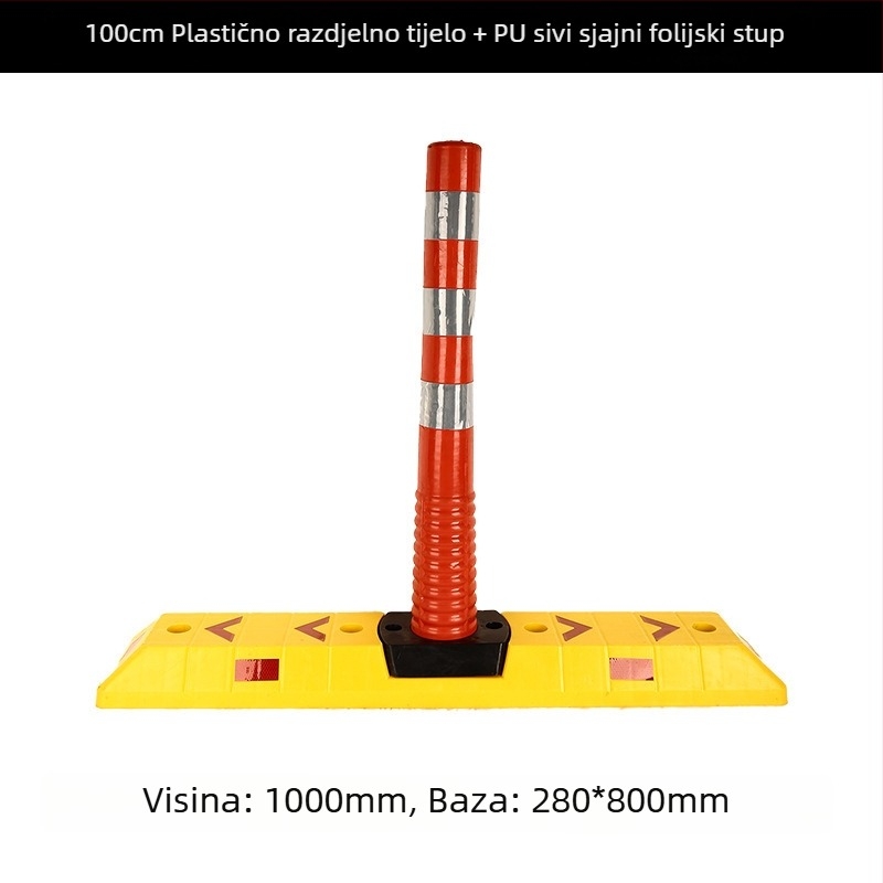 75 cm plastična kolona za upozorenje, fleksibilni razdjelnik, reflektirajuća barijera za parkiranje