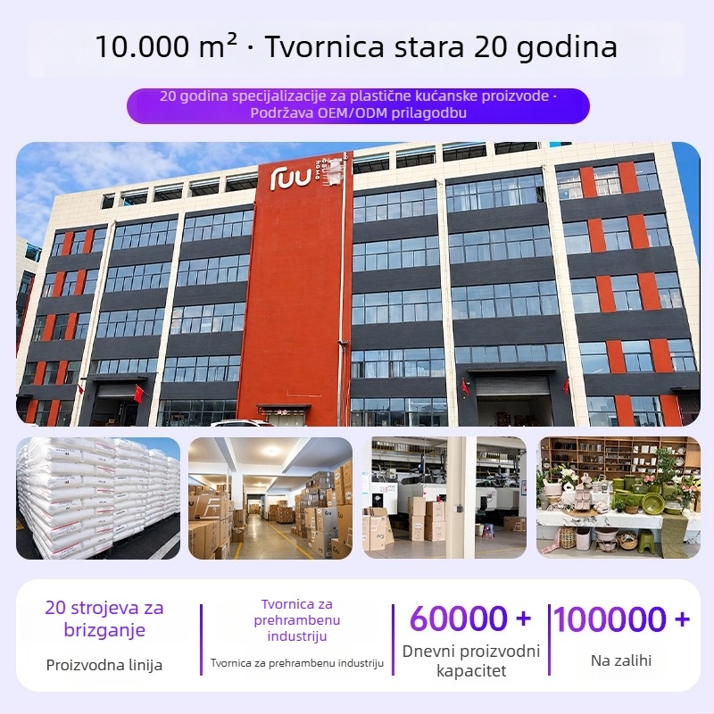 Neuništiv set plastičnih posuda za pranje za kućnu upotrebu — veliki, srednji i mali; debeli zidovi; može se slagati; pogodna za pranje rublja, čišćenje voća i povrća i skladištenje u kupaoni