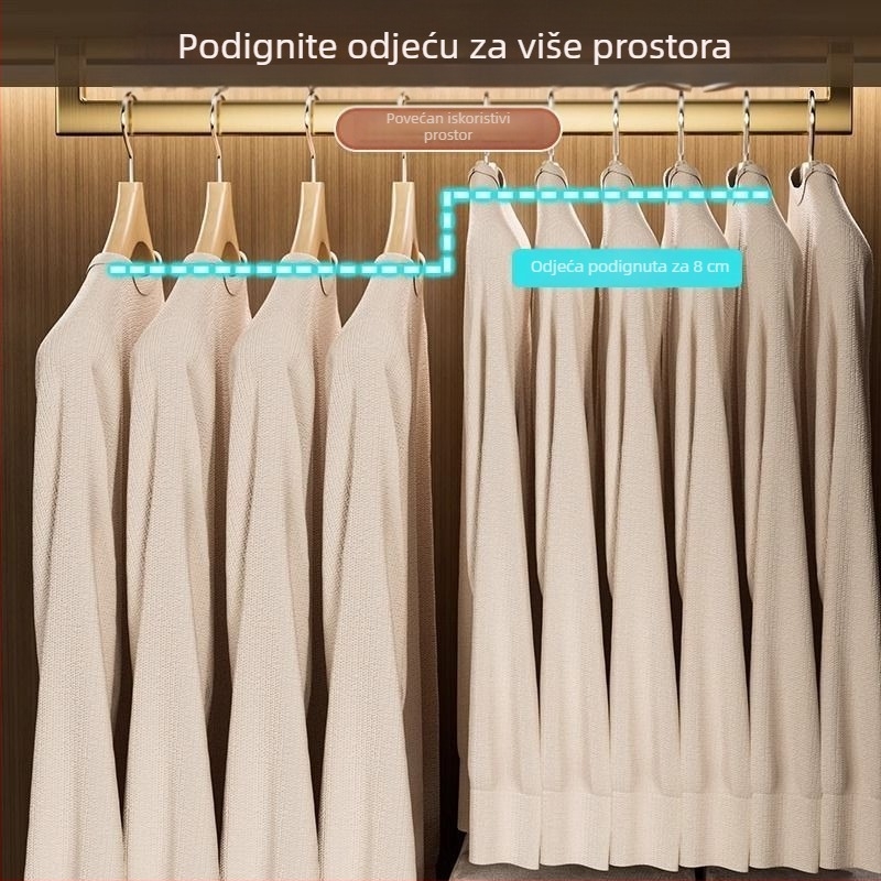 Kućna vješalica za odjeću, protuklizna, zaštita ramena, za sušenje i garderobu