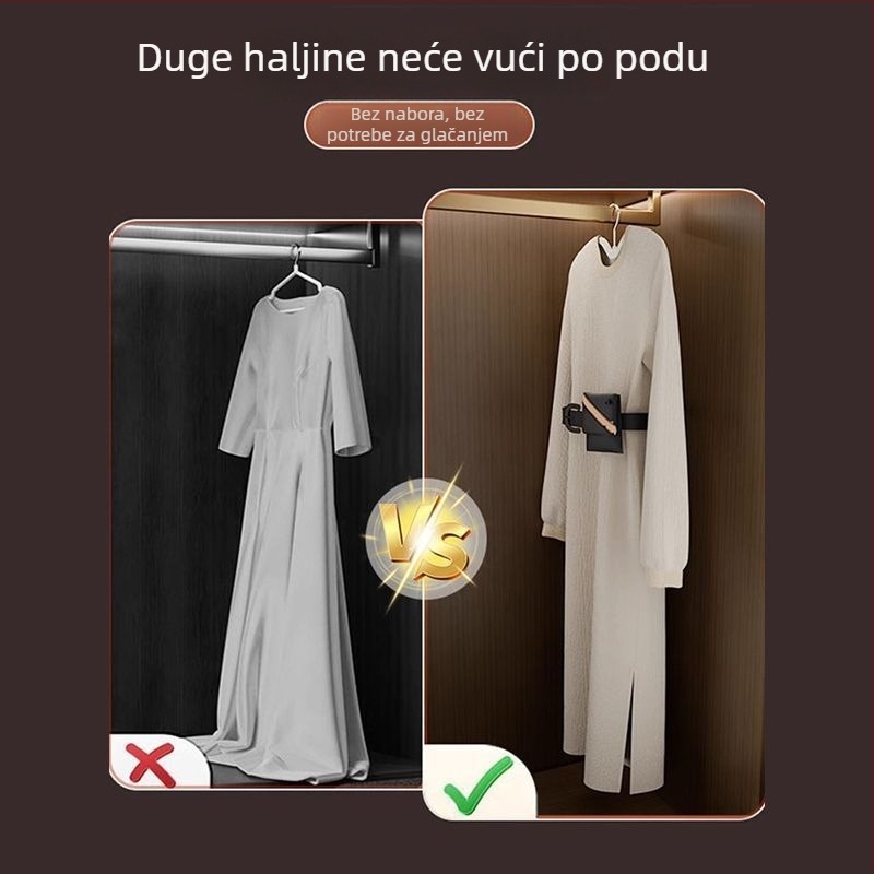 Kućna vješalica za odjeću, protuklizna, zaštita ramena, za sušenje i garderobu