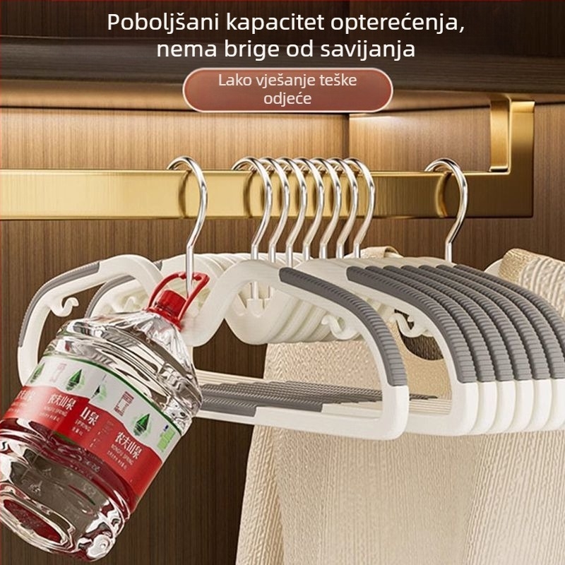 Kućna vješalica za odjeću, protuklizna, zaštita ramena, za sušenje i garderobu