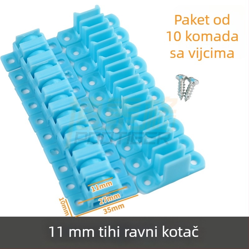 11 mm univerzalni kotač za klizni prozor s dijamantnom mrežom, kotač za klizni prozor, metalni tihi valjak, hardverski dodaci