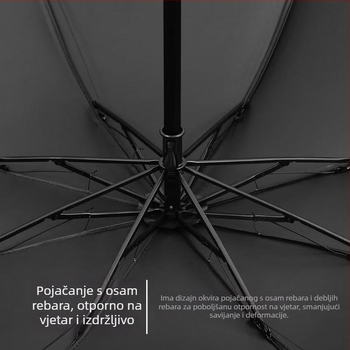 Novi kišobran s crtić medvjedom za sunce i kišu, UV zaštita, izdržljiv, 3-dijelni sklopivi kišobran