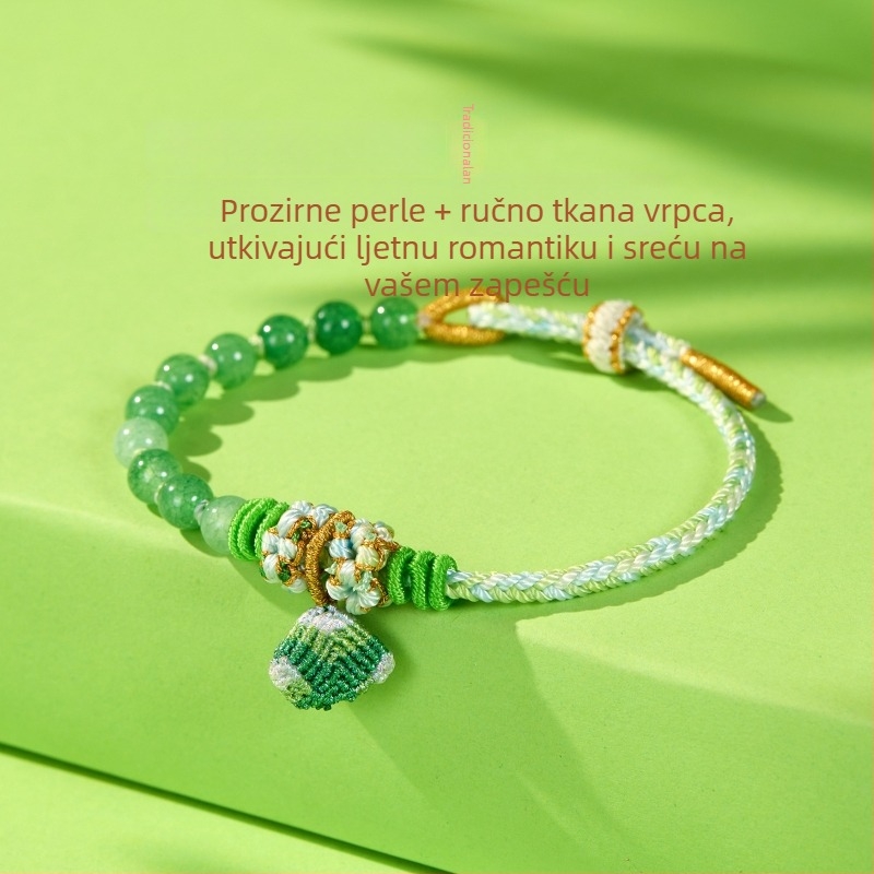 Šarene narukvice od užeta za Dan Dragon Boat festivala, za djecu i odrasle, ručno izrađeni ukras s čvorom breskvinog cvijeta