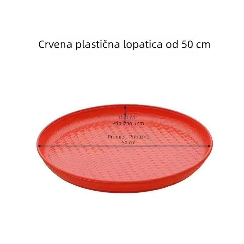 Kružna velika plastična cjedilo za kućnu upotrebu – fino prosijavanje brašna i riže, cjedilo za tjesteninu, višenamjensko cjedilo za sušenje