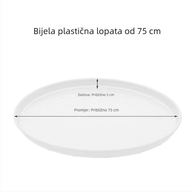 Kružna velika plastična cjedilo za kućnu upotrebu – fino prosijavanje brašna i riže, cjedilo za tjesteninu, višenamjensko cjedilo za sušenje